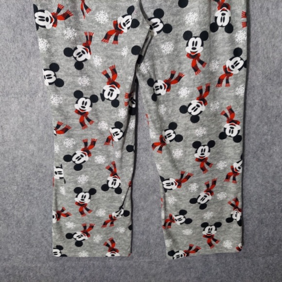 Disney Women Pajama Pants‎ Plus 1X Holiday Mickey Mouse Christmas Fleece Pull On - Picture 8 of 9